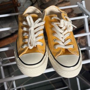 Converse Yellow Low Tops 4 1/2